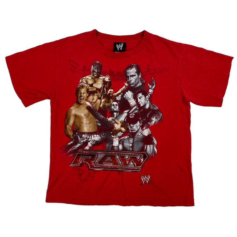 WWE Raw Wrestling T-Shirt Youth Red 2008